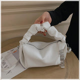 Women’s Pleated Shoulder Bag – Fairy Student Underarm Handbag for Daily Use
