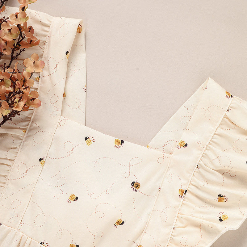 Baby Girl Honeybee Bubble Romper – 1st Bee Day Birthday Outfit, Cute Infant Bee Costume for Babies