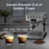 Professional 20-Bar Espresso Machine with Milk Frother