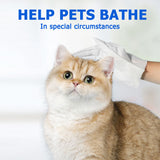Pet Cleaning Wipes Gloves – Rinse-Free Bathing & Deodorizing Gloves for Dogs & Cats, Daily Care & Travel-Friendly