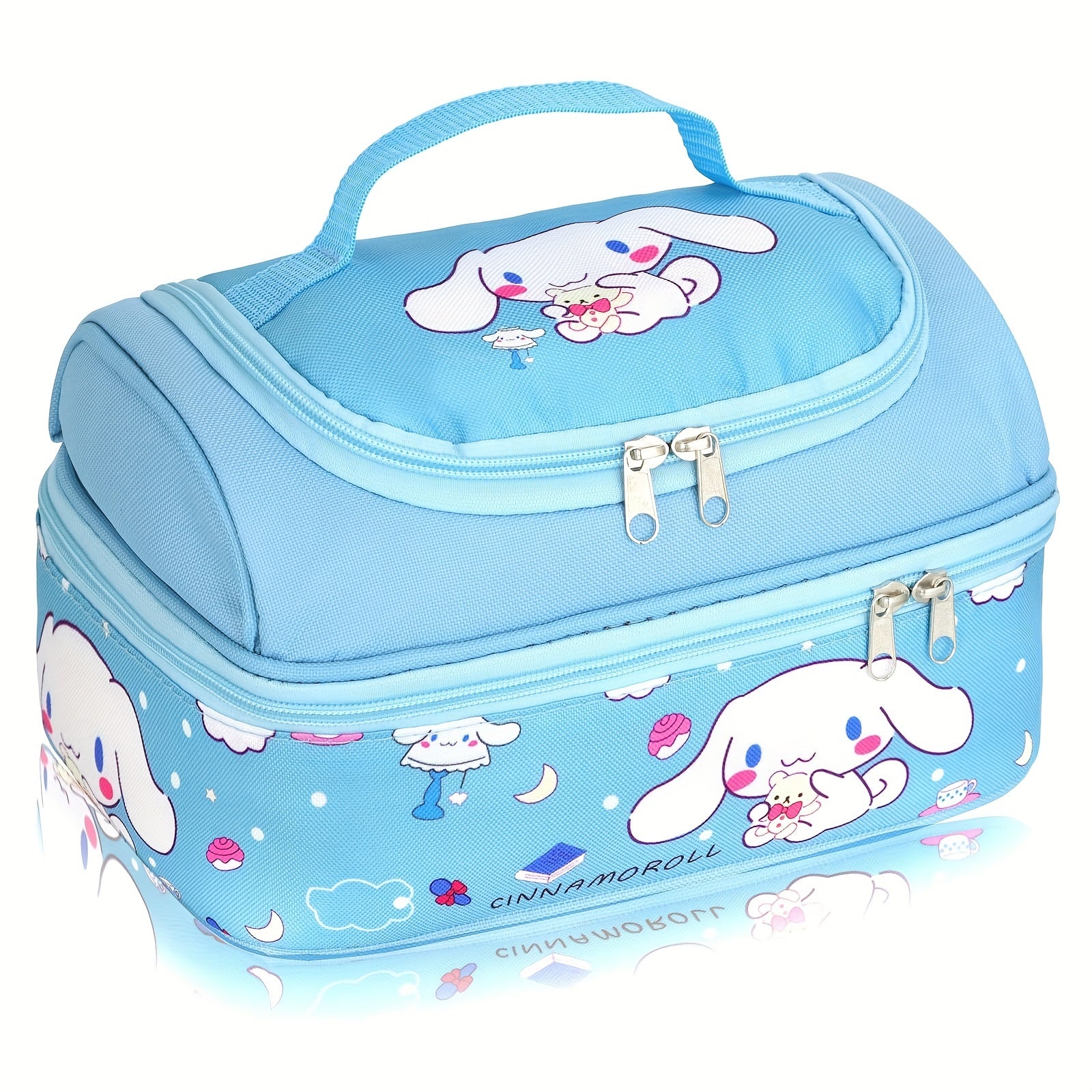 Kuromi Insulated Lunch Tote – Cartoon Pink Lunch Box Bag for Work, Travel & Picnic