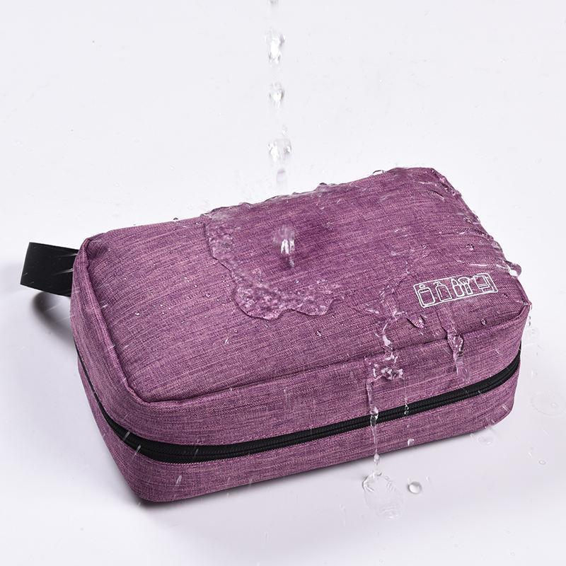 Unisex Travel Waterproof Toiletry Bag 🧳 with Divider & Handles – Makeup, Razor & Accessories Organizer