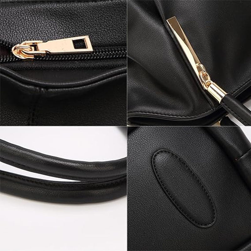 Women’s Large Leather Tote Bag – Shoulder Purse with Top Handle Hobo Handbag
