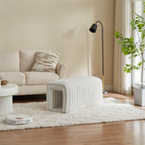 Ottoman Storage Bench – Cozy Corduroy Pet Hideaway for Cats, Dual-Purpose Living Room & Bedroom Furniture