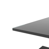 Modern Black Glass Rectangle Coffee Table ✨ Sleek Side & Center Table for Stylish Living Rooms