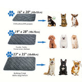 Dog & Cat Thermal Bed Mat – Extra Warm Self-Heating Pet Pad with Non-Slip Bottom, Washable Crate Pad for Indoor & Outdoor Use