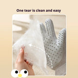 Pet Grooming Gloves – Multi-Finger Deshedding Mitt for Cats & Dogs, Wet or Dry Use with Massage Function