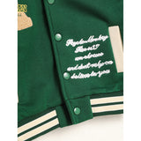 Toddler Kids Girls & Boys Embroidery Letters Print Jacket – Baseball Collar Casual Sports Coat