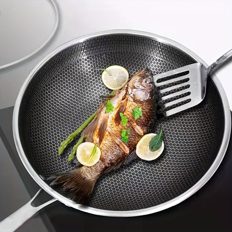 Honeycomb Stainless Steel Non-Stick Frying Pan – 10 in Skillet (1-Piece)