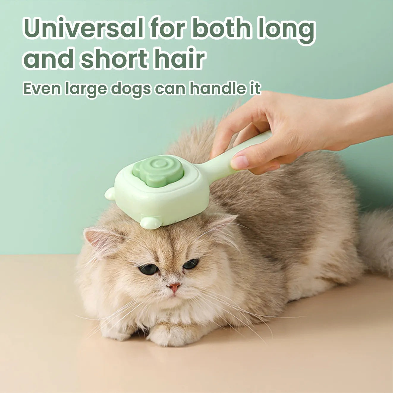 One-Key Spray Pet Comb – Deep Cleaning Deshedding & Detangling Tool with Built-In Grooming Mist