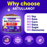 Dog Multivitamin Chews – 20-in-1 Vitamins with Glucosamine for Joint, Skin, Gut, Immunity & Mobility (120 Chews)