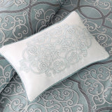 12-Piece Comforter Set with Cotton Bed Sheets – Soft & Stylish Blue Bedding for Queen Bed