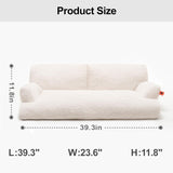 Mewoofun Pet Sofa – 40"x24"x12" Washable Couch with Removable Cover, Orthopedic Support & Non-Slip Bottom
