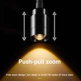 YEE Mini Spotlight Knob Type QC – Adjustable Aquarium LED Spotlight, Energy-Saving Fish Tank Lighting with Knob Control