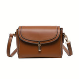 PU Leather Women’s Shoulder Bag 👜 Large Capacity Small Square Crossbody – Fashion & Commuter Tote