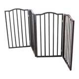 Arc Wooden Pet Gate – Freestanding & Folding Dog Safety Barrier for Doorways, Stairs & Indoor Spaces