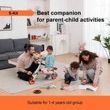 20-in-1 Engineering & Balance Bike Building Kit for Kids - STEM Learning Ride-On Toy