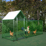 Poultry Habitat Cage – Secure Enclosure with Lid for Chicken Coop, Ducks & Small Animals, Outdoor Steel Wire Habitat