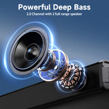 Immersive TV Soundbar with Powerful Subwoofer