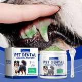 Yegbang Pet Tooth Cleaning Powder – Tartar & Stain Remover with Breath-Freshening Formula for Cats & Dogs