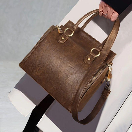 Women’s Multifunctional PU Leather Shoulder Bag 👜 – Elegant Handbag & Tote for Everyday Use