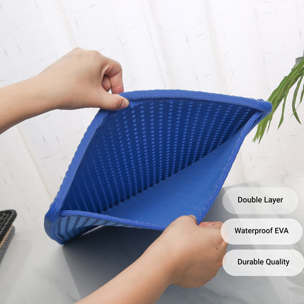 Double Layer Rice Cat Litter Mat – Waterproof, Non-Slip, Easy-to-Clean Trap Pad for Indoor Cats
