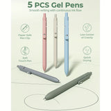 56 PCS Aesthetic School Supplies Set with Large Pencil Case – 6 Ballpoint Pens, 12 Pastel Pencils, 5 Gel Pens & 9 Automatic Pencils 🎒