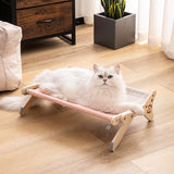 Adjustable 2-in-1 Cat Window Perch Sunbathing Seat – Pink, Holds 40 lbs
