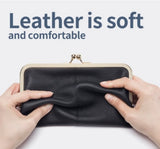 Ladies PU Leather Purse 👛 – Multi-Color Wallet for Women (Orange, Blue, Grey, Red, Black)