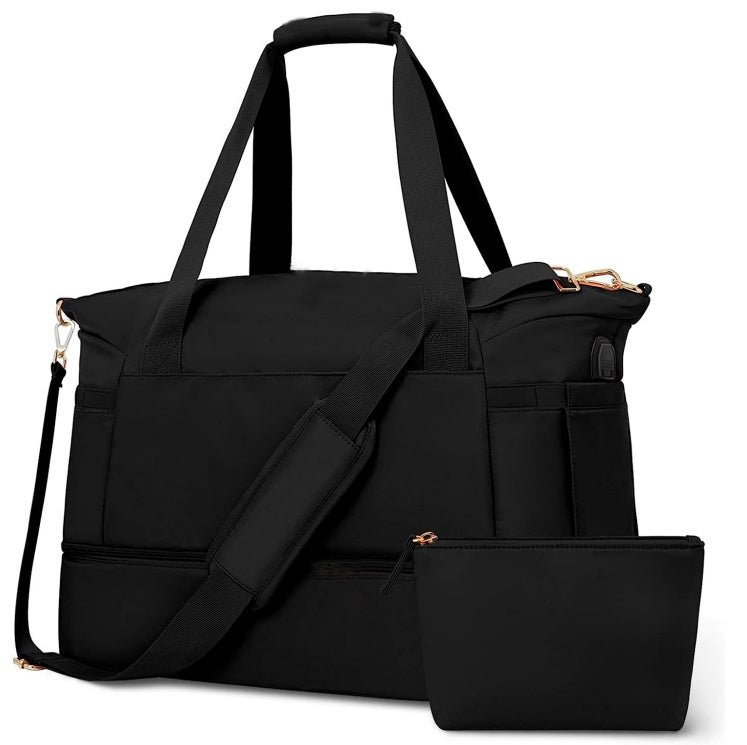 Travel Duffel Bag 🎒 – Waterproof Sports & Weekender Bag with Trolley Sleeve for Women & Men