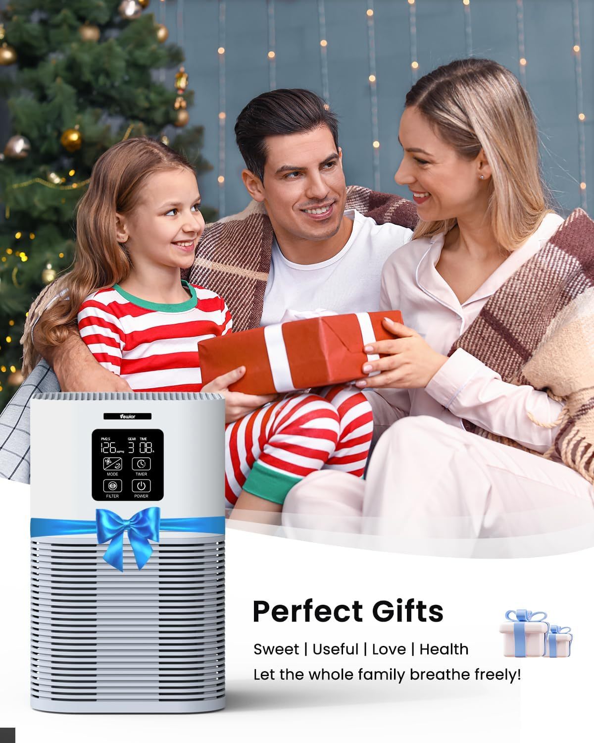 Portable HEPA Air Purifier for Home & Office Use