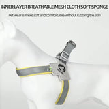 Pet Dog & Cat Harness with Leash Set – Adjustable Reflective Training Harness, No-Pull & No-Choke Design with Leather Leash