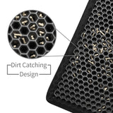 Kitty Cat Litter Mat – Honeycomb Double-Layer Waterproof Non-Slip EVA Cat Litter Pad, Washable Trapping Design for Cats & Puppies