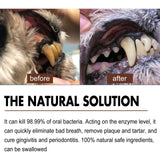 Pet Tooth Cleaning Spray – Oral Care Fresh Breath Spray for Dogs & Cats, Reduces Plaque & Tartar Buildup