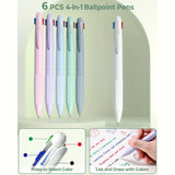 56 PCS Aesthetic School Supplies Set with Large Pencil Case – 6 Ballpoint Pens, 12 Pastel Pencils, 5 Gel Pens & 9 Automatic Pencils 🎒