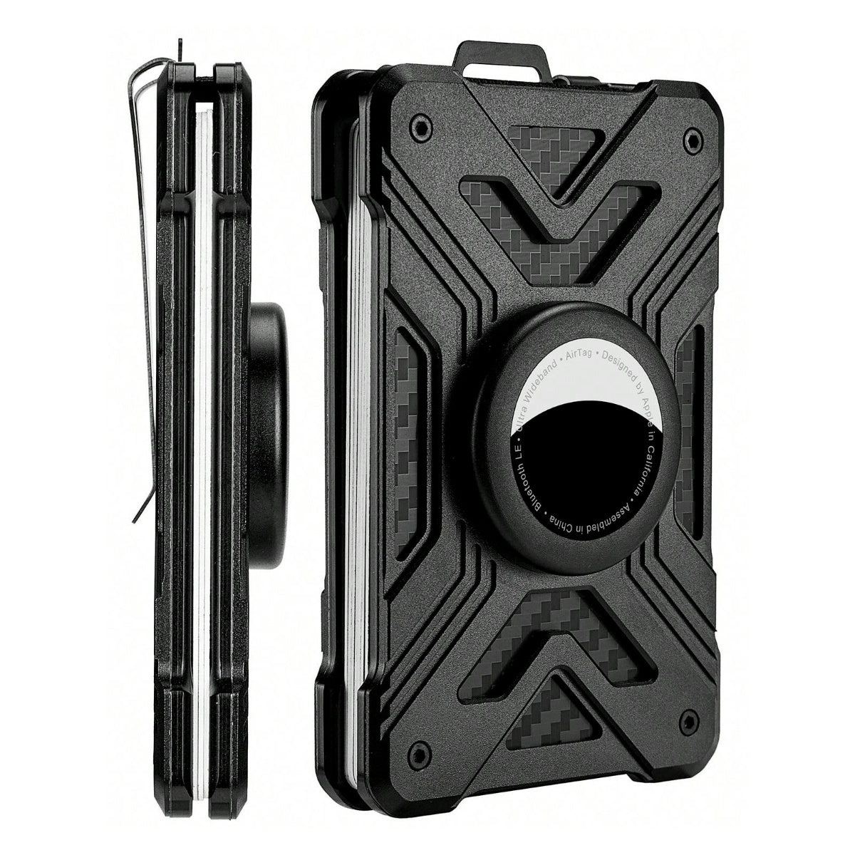 Slim Tactical Wallet with AirTag Holder & RFID Protection