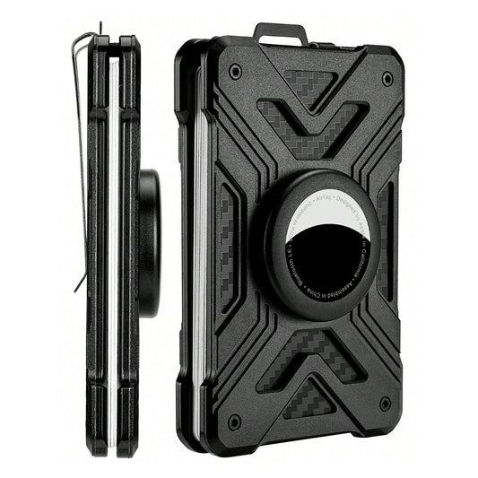 Slim Tactical Wallet with AirTag Holder & RFID Protection