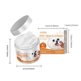 Pet Eye & Tear Stain Wipes – Gentle Cotton Pads for Cleaning Eye Discharge and Reducing Tear Stains in Dogs & Cats