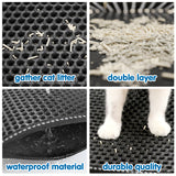 Double Rice Grain Cat Litter Mat – Waterproof Splash Guard & Filter Pad for Easy Cleaning and Mess-Free Homes