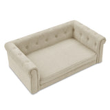 Elegant Rectangular Pet Bed – Washable Cushion Sofa with Non-Slip Base for Medium & Large Dogs, Supportive Orthopedic Design