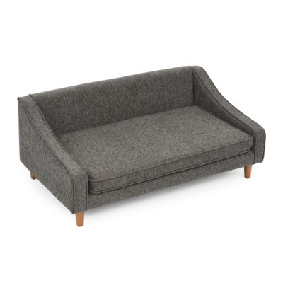 Durable Elevated Dog Sofa Bed – Modern Irregular Armrest Design with Soft Cushion for Comfortable Pet Lounging