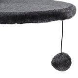 PawHut Adjustable Height Floor-to-Ceiling Vertical Cat Tree – Dark Grey
