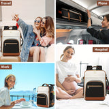 Large Carry-On Travel Backpack – TSA/Personal-Item Compatible, Fits 17″ Laptop, USB Port & 3 Packing Cubes 🧳