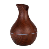 LED Ultrasonic Aroma Humidifier Essential Oil Diffuser – Vase-Shaped Smoke Fountain, Aromatherapy Air Purifier with LED Mood Light