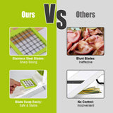 12-in-1 Vegetable Chopper with Container – Multifunctional Slicer, Dicer, Grater, Peeler & Kitchen Tool Set