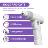 USB-Rechargeable Pet Nail Clippers with LED Light – Safe, Quick-Sensor Clippers for Cats & Dogs of All Sizes