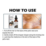 Yegbang External Deworming Drops for Pets – Flea, Tick & Lice Treatment with Soothing Itch Relief for Cats & Dogs
