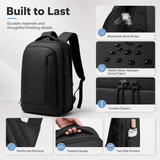 Premium 17" Business Laptop Backpack – Water-Resistant Work & Travel Bag with USB Charging