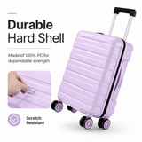 Light Purple 16-Inch Underseat Carry-On with TSA Lock