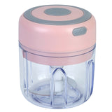 Mini Electric Garlic Chopper – 8.45 oz Cordless Food Chopper with USB Recharge & Stainless Steel Blades